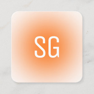 Punto suave - Iniciales - Tarjeta de visita cuadra