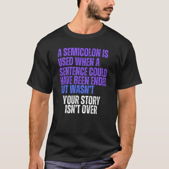 Punto y coma de las camisetas básicas de los hombr (Anverso)
