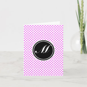 Punto y monograma de la polka magenta