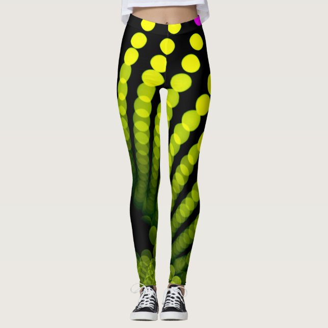 Puntos amarillos de SPNP Leggings (Anverso)