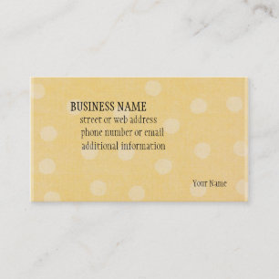 Puntos amarillos - tarjeta de visita