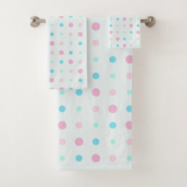 Puntos azules y de color