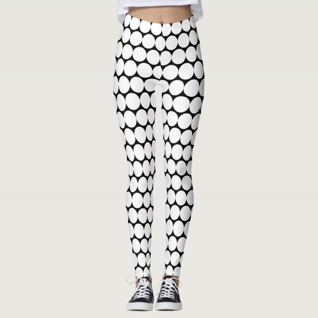 PUNTOS BLANCOS DE POLKA, HALLOWEEN LEGGINGS Black (Anverso)