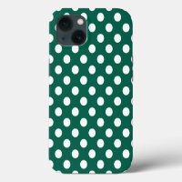 Puntos blancos en funda Case-Mate para iPhone verd
