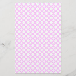 Puntos Blancos en Papel de Scrapbook Rosa