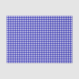 Puntos blancos sobre el papel real azul