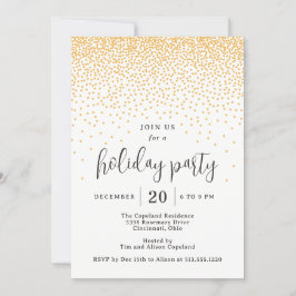 Puntos brillantes Invitación de vacaciones de colo