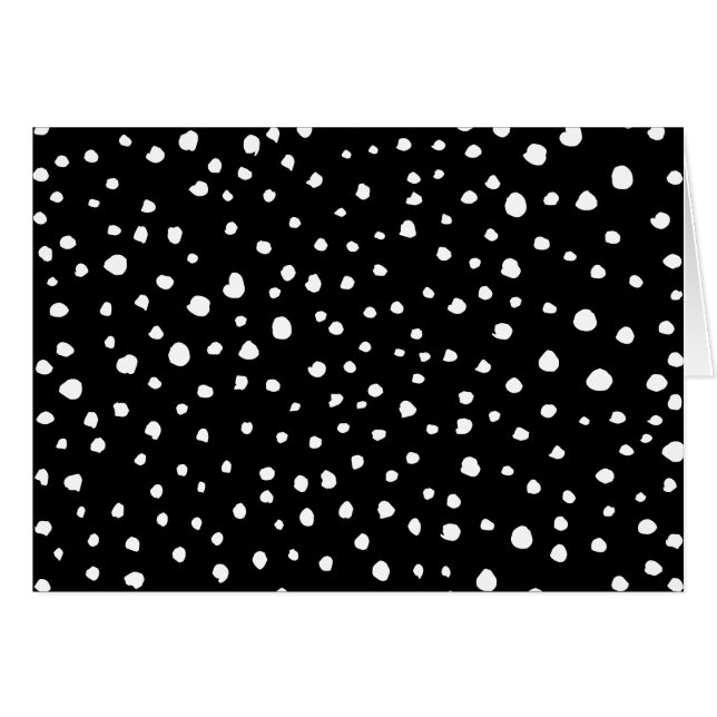 Puntos dálmatas, puntos dálmatas, blanco y negro (Anverso (Horizontal))