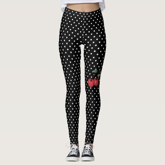 puntos de cocción con leggings de énfasis de cerez (Anverso)