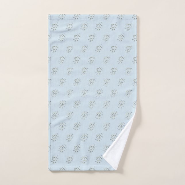 Puntos de Confeti Azules (Toalla de mano)