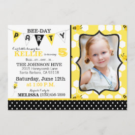 Puntos de Honeycomb y invitación de cumpleaños par