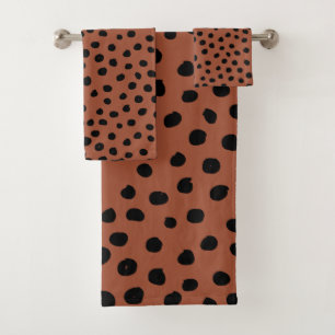 Puntos de impresión de leopardo Rust Terracotta C