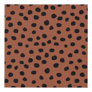 Puntos de impresión de leopardo Rust Terracotta Ch