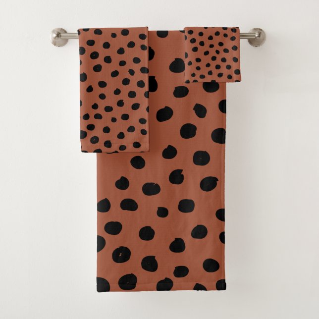 Puntos de impresión de leopardo Rust Terracotta Ch (In situ)