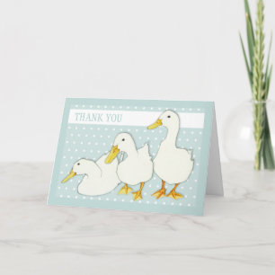 Puntos de los Patos Blancos Gracias Tarjeta