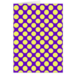 Puntos de Polka Amarillo con fondo morado STaylor