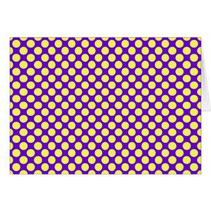 Puntos de Polka Amarillo con fondo morado STaylor
