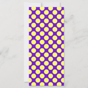 Puntos de Polka Amarillo con fondo morado STaylor