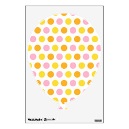 PUNTOS DE POLKA AMARILLO DE NARANJA ROJO