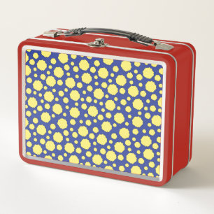 Puntos de polka amarillo funky geométrico
