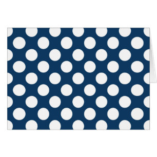 Puntos de Polka Azul de la Marina, Patrón de Punto