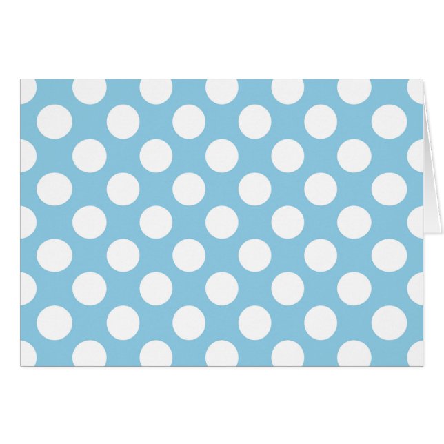 Puntos de Polka Azul, Patrón De Punto De Polka, Pu (Anverso (Horizontal))