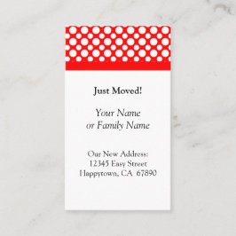 Puntos de Polka Blanco en las tarjetas de Personal