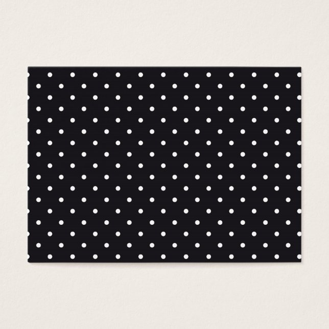 Puntos de Polka Blanco Negro (Frente)