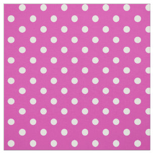 Puntos de Polka Blanco personalizado en tela de pa