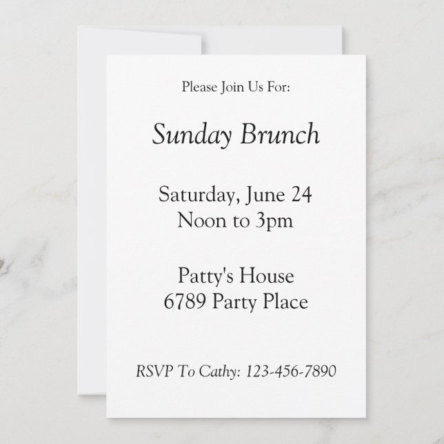 Puntos de Polka Blanco sobre plantilla de invitaci (Reverso)