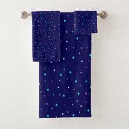 Puntos de polka celeste