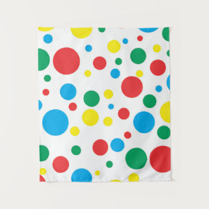 Puntos de Polka Coloridos Pequeño Tapiz