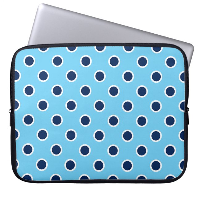 Puntos de polka de la marina de juego, funda de po (Frente)