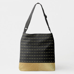 Puntos de Polka Metálico de Oro Imprimir Bolsa De