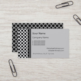 Puntos de Polka Negro en tarjetas de Personalizado