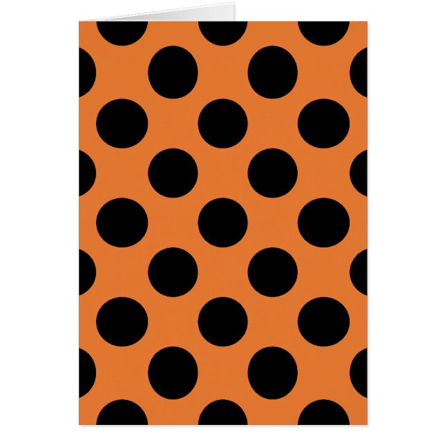 Puntos de polka negro y naranja (Frente)