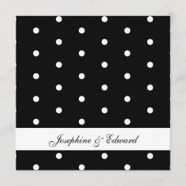 Puntos de polka negros y blancos