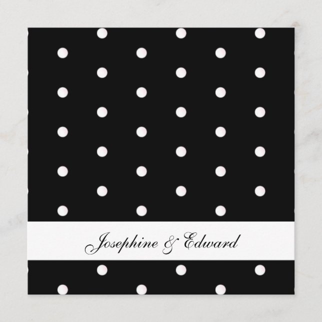 Puntos de polka negros y blancos (Anverso)