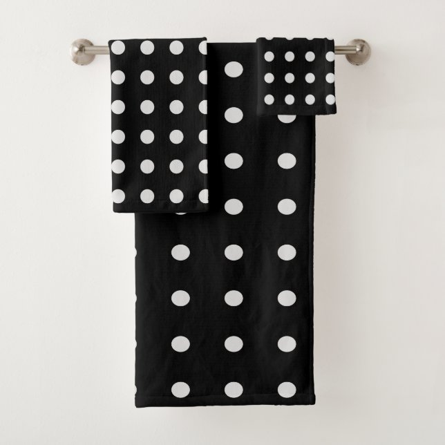 Puntos de polka negros y blancos (In situ)