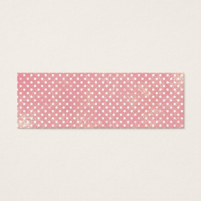Puntos de polka rosa vintage (Frente)