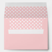 Puntos de Polka rosa y blanco con dirección de ret
