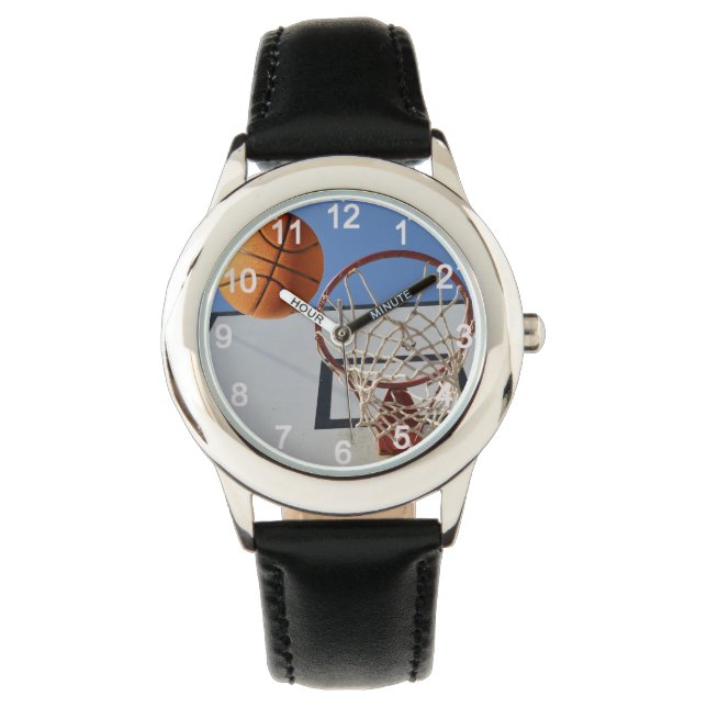 Puntos De Puntuación En Baloncesto, Reloj De Cuero (Anverso)