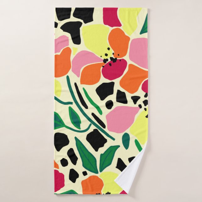 Puntos del jardín tropical (Toalla de baño)