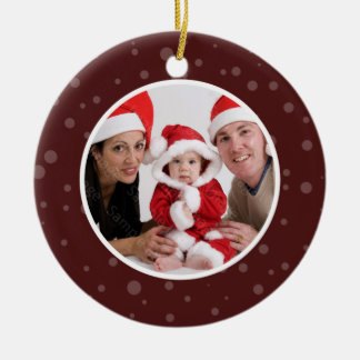 Puntos del marrón del ornamento del navidad de la