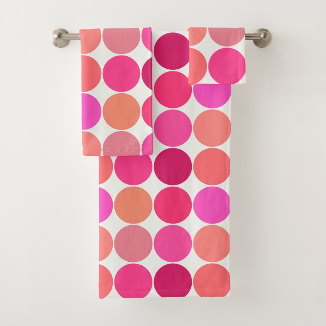 Puntos gigantes de mediados del siglo, rosa y cora (In situ)