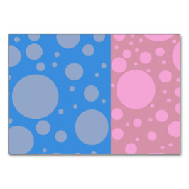 Puntos horizontales tarjeta de mesa de 8.9 cm x 12