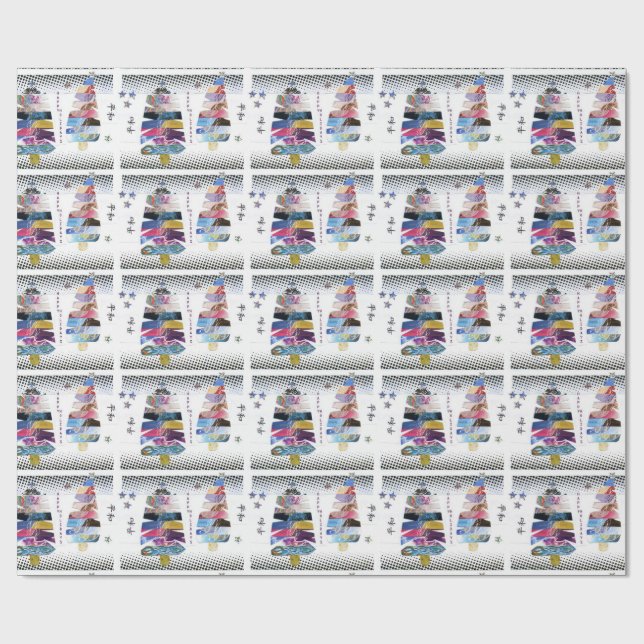 Puntos negros blancos del papel japonés del (Superficie plana)