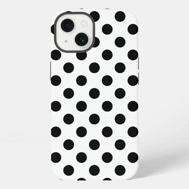 Puntos negros en funda Case-Mate para iPhone blanc (Reverso )