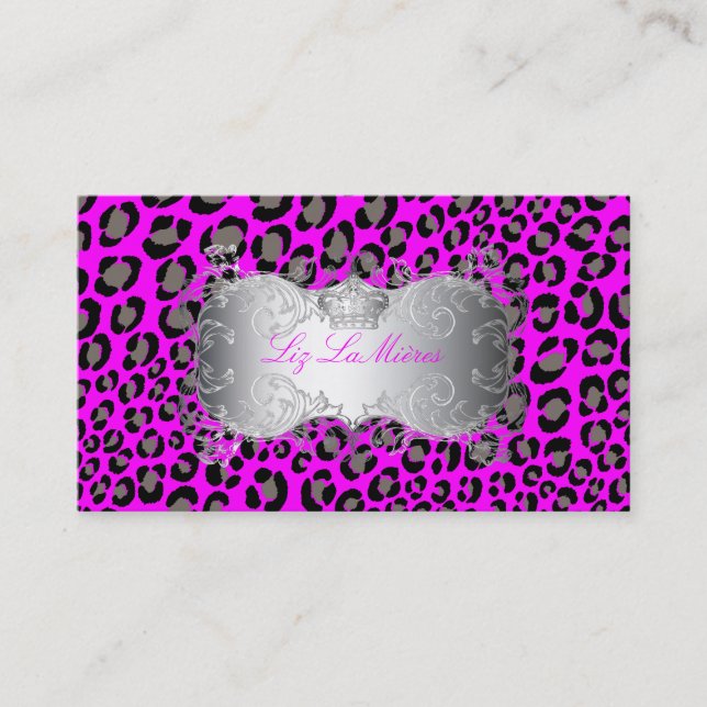 Puntos PixDezines Leopard / tarjetas de visita (Anverso)