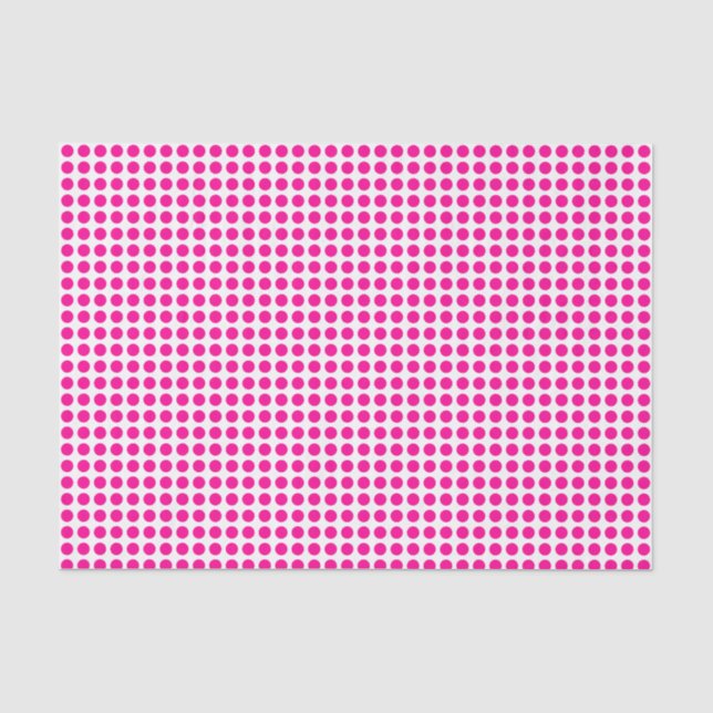 Puntos rosados calientes en papel de tejidos blanc (Anverso)